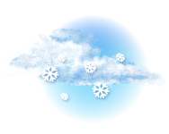 Stark bewölkt,
Schnee
