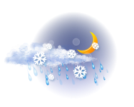 Wechselnd bewölkt,
Schneeregen